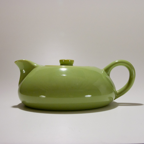 Green modern tea pot