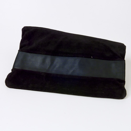 Black clutch bag