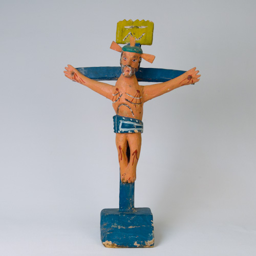Mexican Religious Folk Art Cross Crucifix