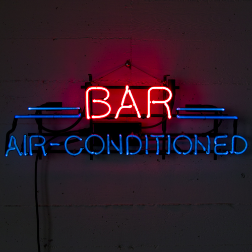 bar air conditioned neon sign